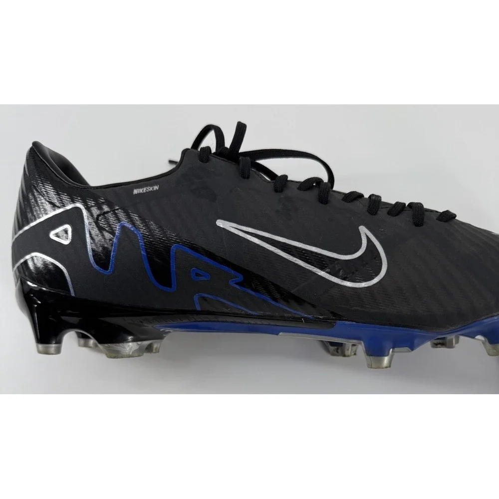 Nike Zoom Vapor 15 Academy FG MG Black Blue New‎ Soccer Cleats Mens Size 11